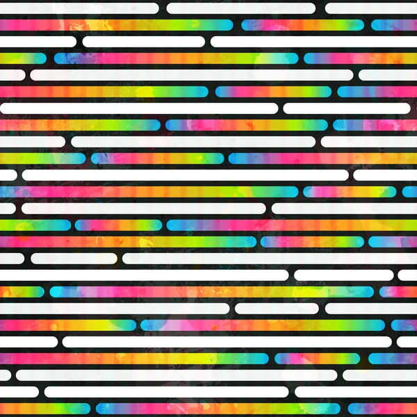 Regenbogenfarben Streifen nahtloses Muster — Stockvektor