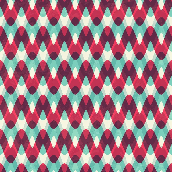 Rojo zigzag patrón sin costura — Vector de stock