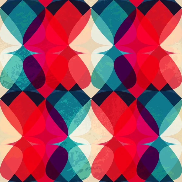 Mosaico rojo patrón sin costura — Archivo Imágenes Vectoriales