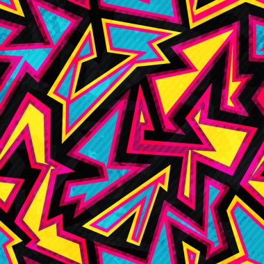 psychedelic geometrik seamless modeli