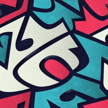 grafiti geometrik seamless modeli