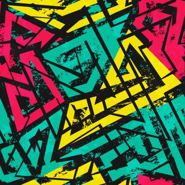 grunge etkisi ile kentsel sarmal seamless modeli