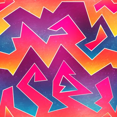 parlak grafiti seamless modeli