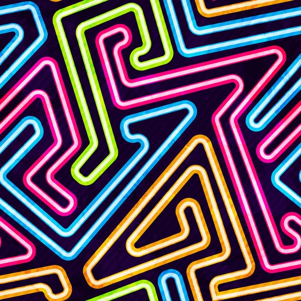 Neon seamless mönster — Stock vektor