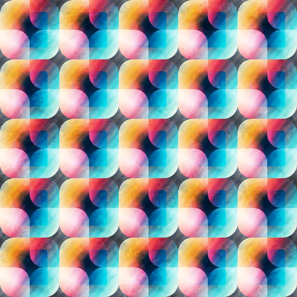 Quadratisch nahtloses Muster mit Grunge-Effekt — Stockvektor