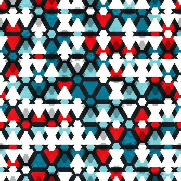 Triangle tech motif sans couture — Image vectorielle