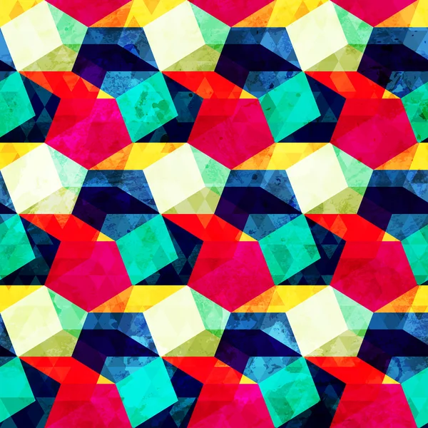 Bright geometric seamless pattern — Stock Vector