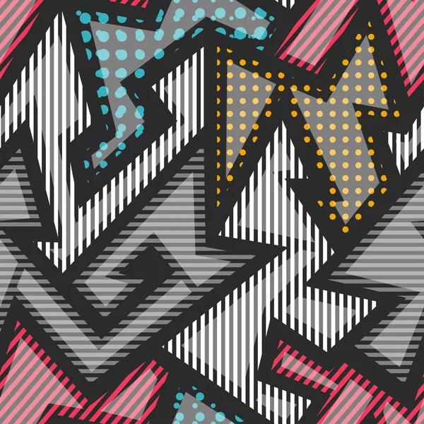 Tissu motif géométrique sans couture — Image vectorielle