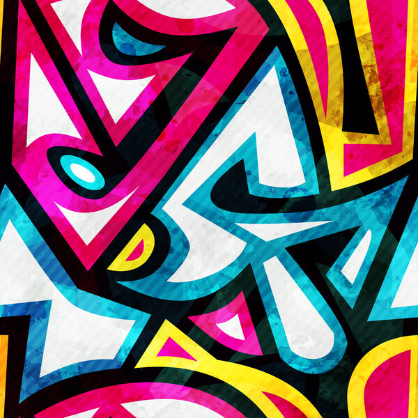  bright music seamless pattern with grunge effect