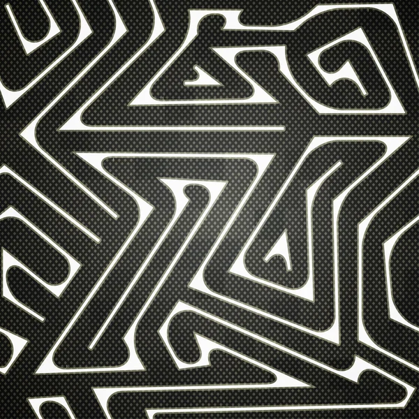 Monokrom tech labyrint bakgrund — Stock vektor