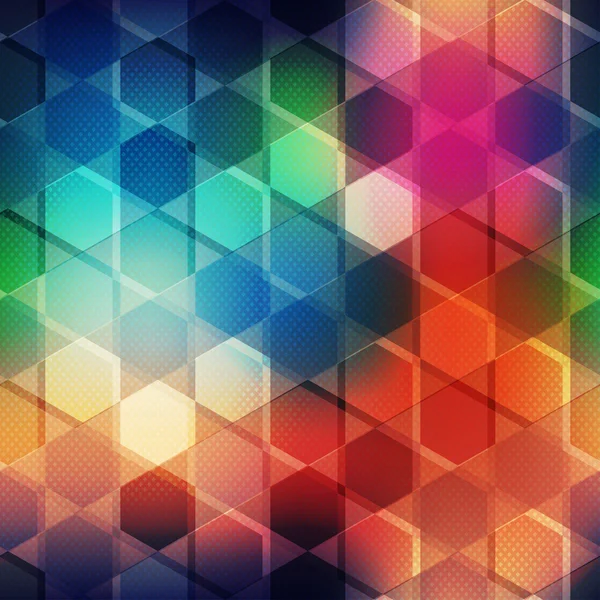 Flerfärgad mosaik seamless mönster — Stock vektor