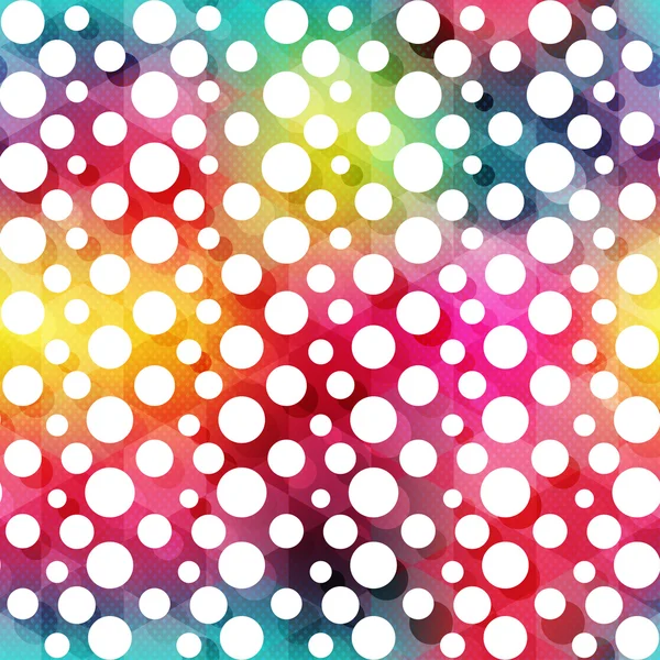 Multicolor circle seamless pattern — Stock Vector