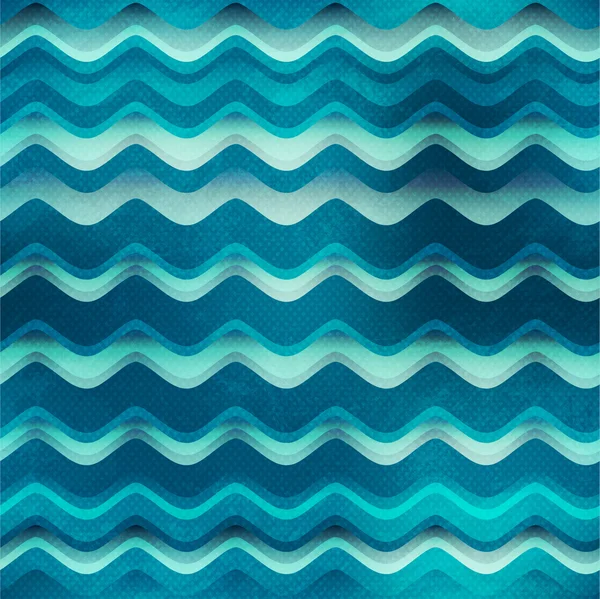 Modèle sans couture de l'eau avec effet grunge — Image vectorielle