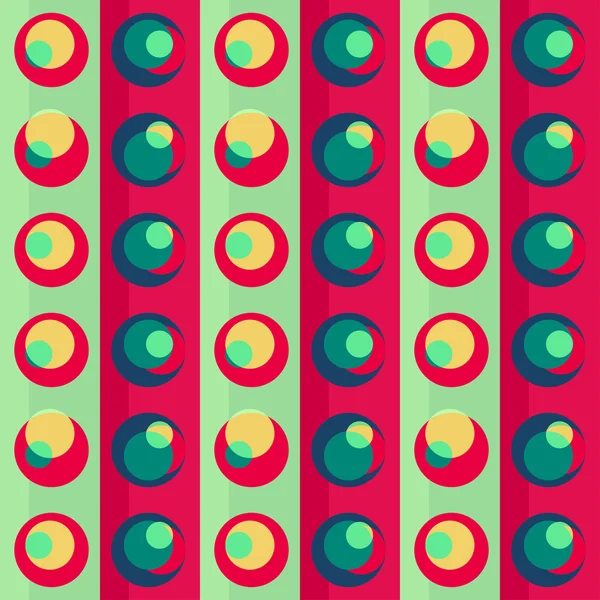Cercle rétro motif sans couture — Image vectorielle
