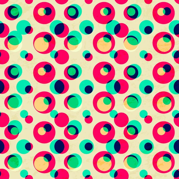 Bright circle seamless pattern — Stock Vector