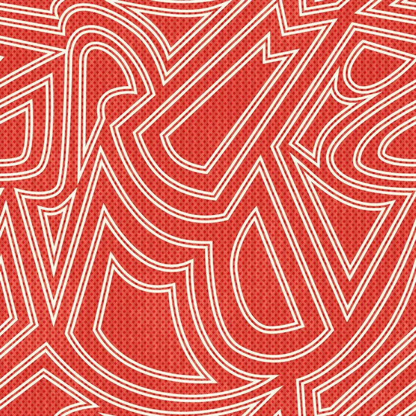 Red geometric seamless pattern — Stock Vector