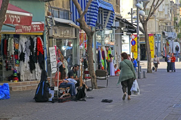 Muzicieni de stradă, Tel Aviv, Israel . — Fotografie, imagine de stoc