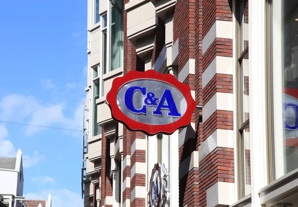 C&A brand logo, Amsterdam — Stock Photo, Image