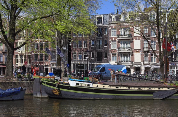 Hausbootmuseum, Amsterdam, Niederlande. — Stockfoto