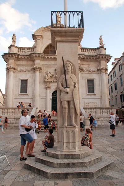 Luza náměstí, Dubrovník, Chorvatsko. — Stock fotografie