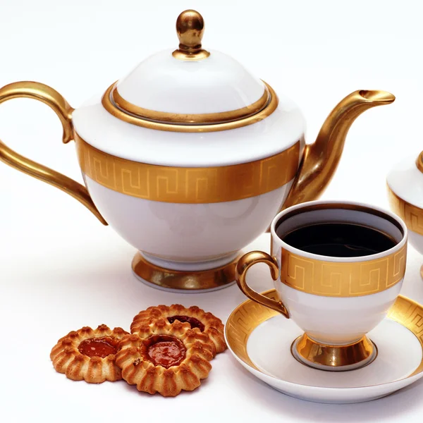 Elegant tea service — Stock Photo, Image