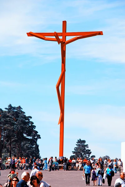 Pilgrimage at Fatima Sanctuary. — Stock Photo, Image