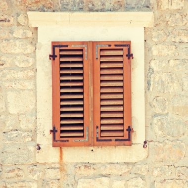 pencere ve Panjur Vintage görüntüsü
