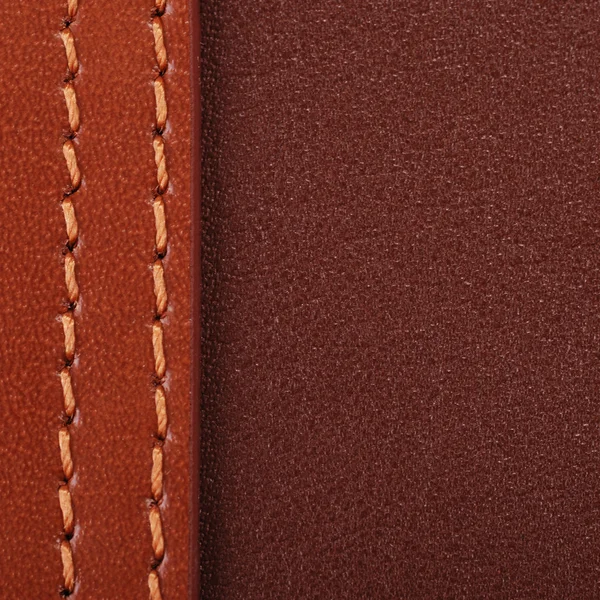 Brown leather — Stock Photo, Image