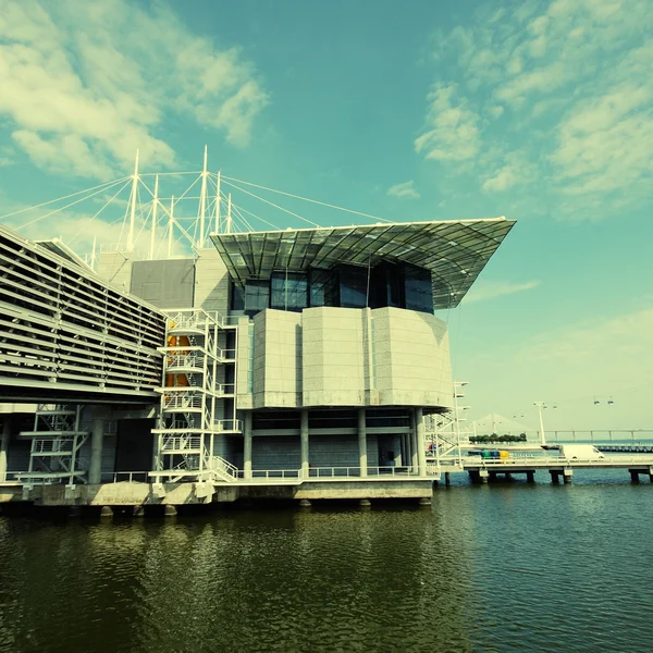 Célèbre océanarium à Lisbonne (Portugal) ) — Photo