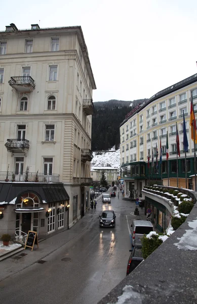 Bad Gastein - uma das estâncias de esqui mais populares da Áustria — Fotografia de Stock