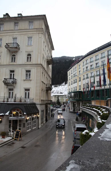 Bad gastein - ένα από τα δημοφιλέστερα θέρετρα σκι στην Αυστρία το — Φωτογραφία Αρχείου