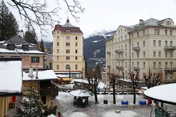 Bad gastein - en av de mest populära skidorten i Österrike — Stockfoto