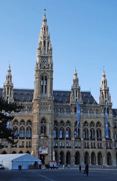 Rathaus (stadshuset) i Wien, Österrike. — Stockfoto