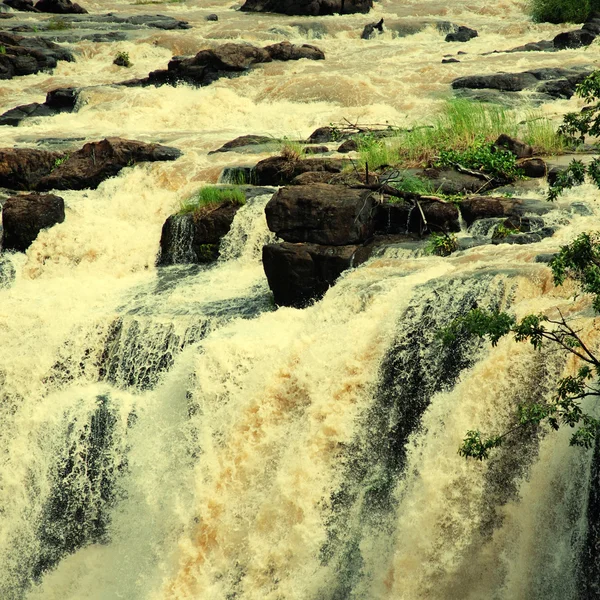 Řeka Zambezi na Victoria Falls (Zambie) — Stock fotografie