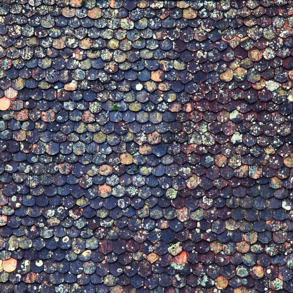 Antiguo azulejo marrón techo fondo — Foto de Stock