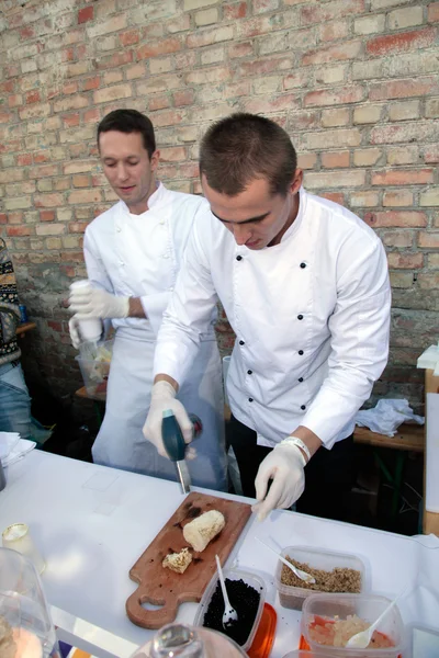 Street Food Festival in Kyiv, Ukraine.