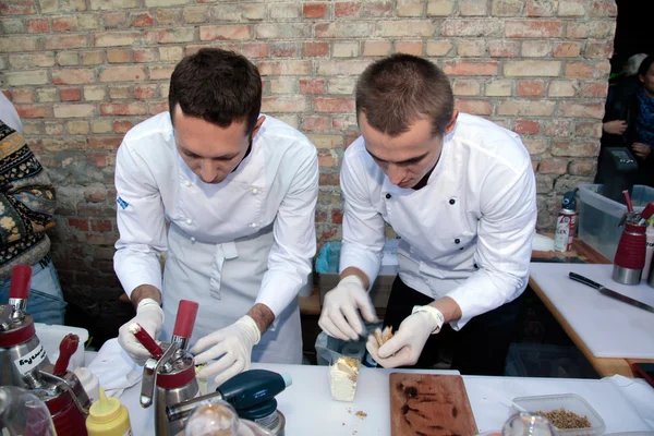 Street Food Festival a Kiev, Ucraina . — Foto Stock