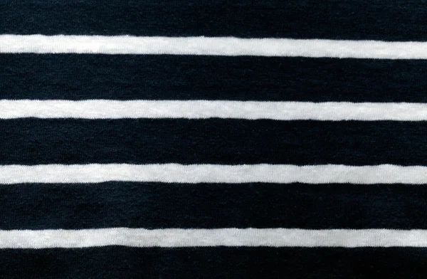 Striped white and blue cotton fabric as a background texture — Stock Photo, Image