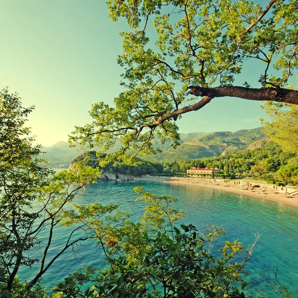 Belle plage, mer Méditerranée (Italie ) — Photo