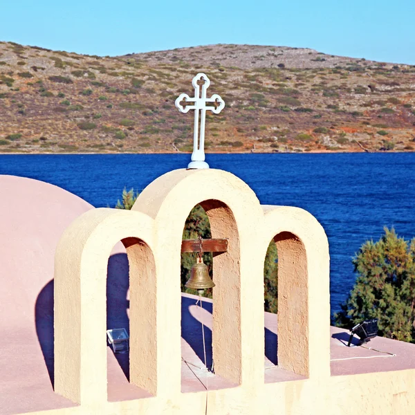 Igreja grega ortodoxa clássica (Creta, Grécia ) — Fotografia de Stock