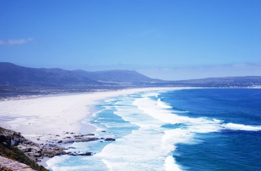 Wonderful seascape with Noordhoek Beach, South Africa clipart