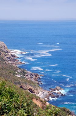 Deniz manzarası ile Cape Point, Güney Afrika