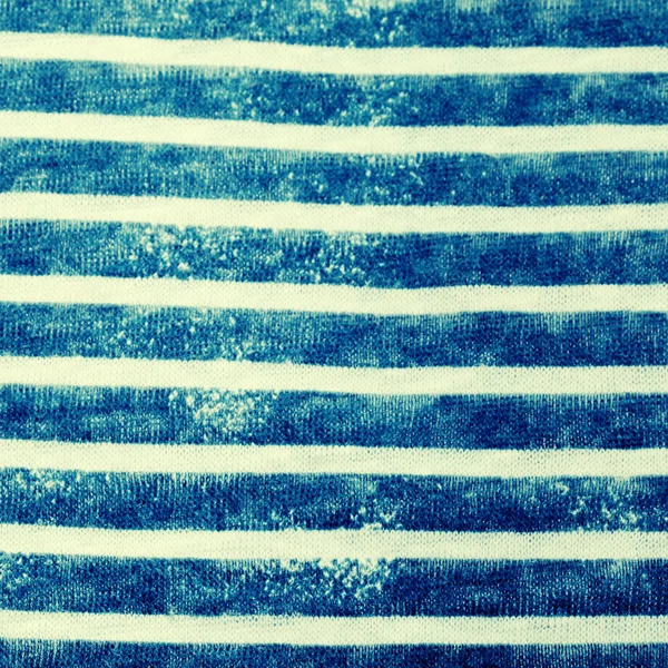 Arka plan doku olarak çizgili beyaz ve mavi pamuklu kumaş — Stok fotoğraf