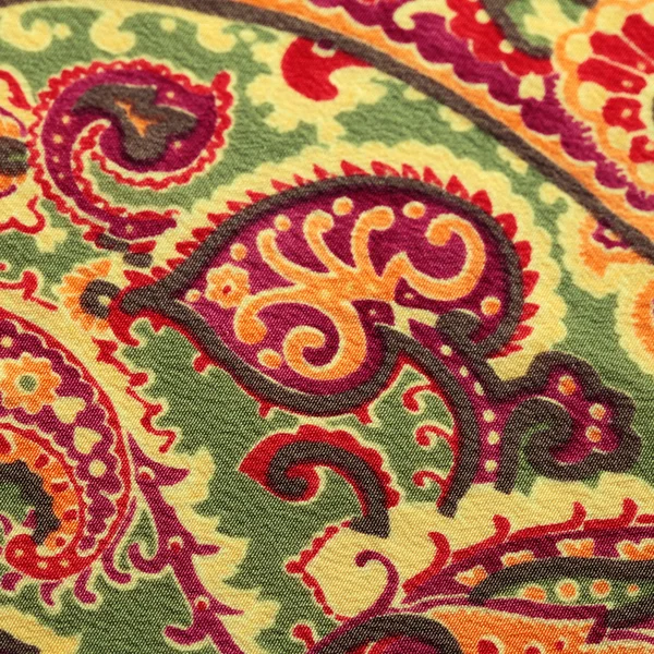 Tradizionale modello paisley sfondo di seta — Foto Stock