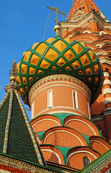 Detail of St. Basils cathedral on Red Square in Moscow — Stock Photo, Image