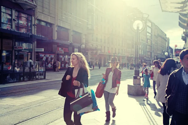 Rue du Marche in Geneva, Switzerland — Stock Photo, Image