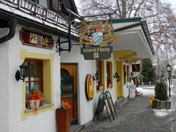 Vánoční zařízené restauraci, Rakousko — Stock fotografie