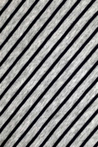 Striped grey and blue cotton fabric background — Stock Photo, Image