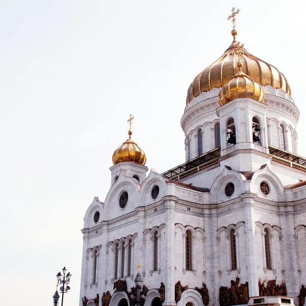基督救世主教会在莫斯科，俄罗斯. — 图库照片