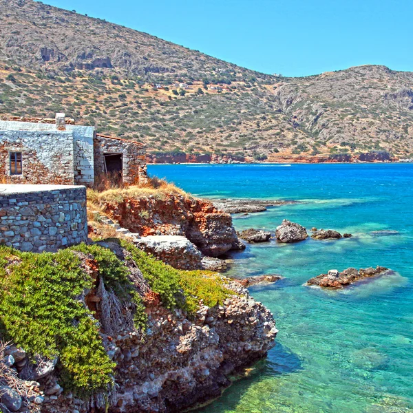 Wybrzeże Morza Śródziemnego (Kreta, Grecja). — Zdjęcie stockowe